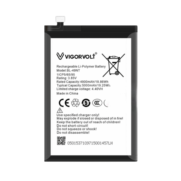 Vigorvolt Original Mobile Battery for Tecno Spark Go 2023/ Tecno Pop 7 Pro/ Tecno Pop 7/ Tecno Spark Go 2024 / Tecno Pop 8 (49 NT)