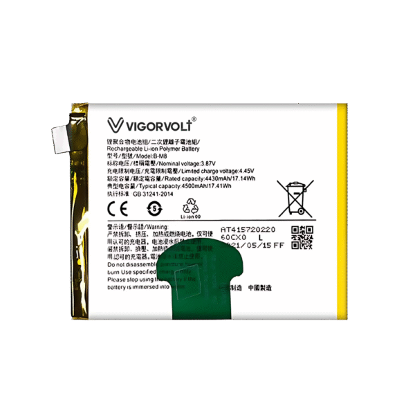 Vigorvolt Original Mobile Battery for Vivo Iqoo Neo 3 (B-M8)