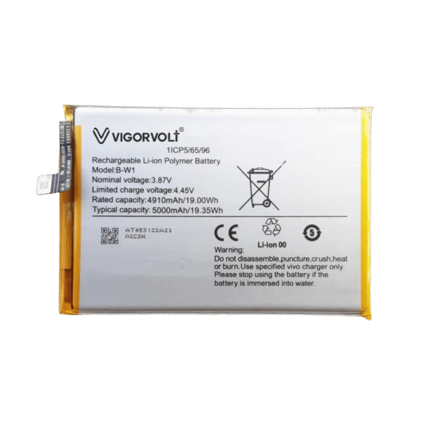 Vigorvolt Original Mobile Battery for Vivo T2x 5G / Vivo Y02s (B-W1)