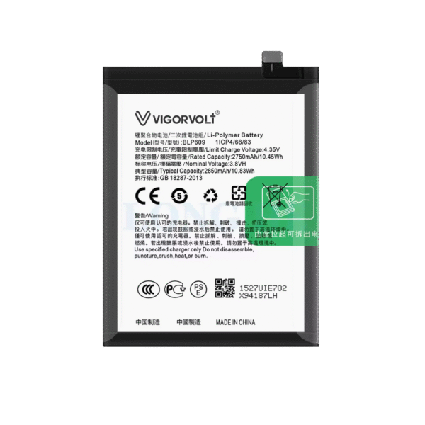 Vigorvolt Original Mobile Battery for Oppo F1 Plus/ Oppo R9 (BLP 609)