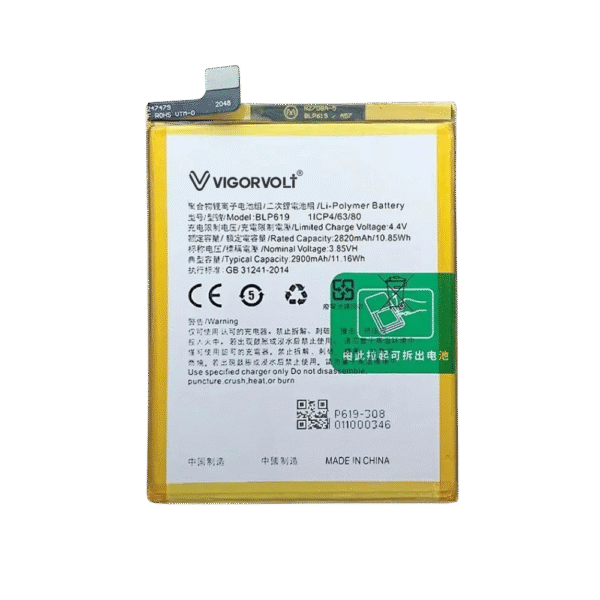 Vigorvolt Original Mobile Battery for Oppo A57 (BLP 619)