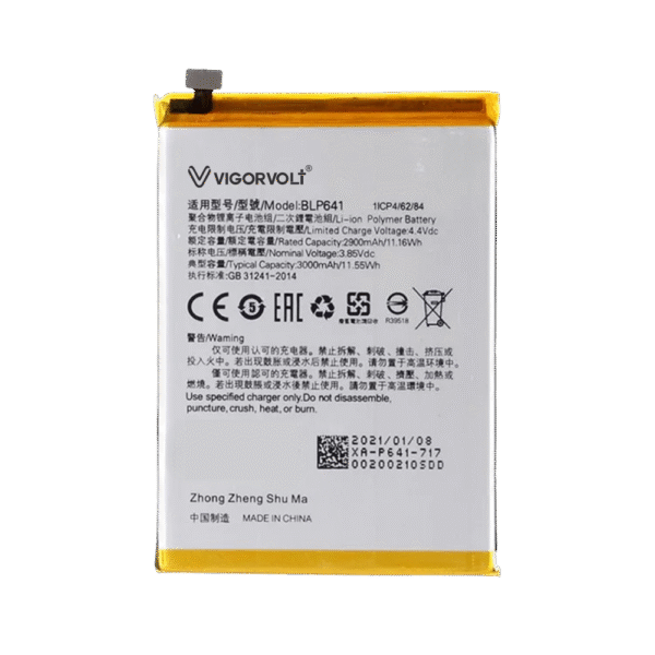Vigorvolt Original Mobile Battery for Oppo A71 2018 (BLP 641)