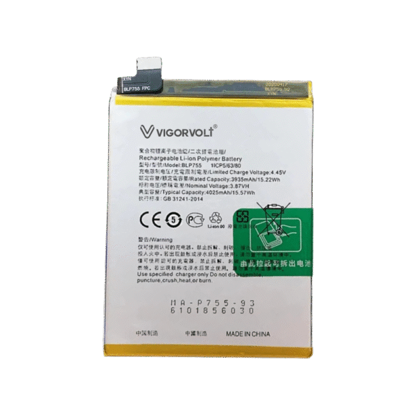 Vigorvolt Original Mobile Battery for Oppo Reno 3/ Oppo Reno 3 pro (BLP 755)