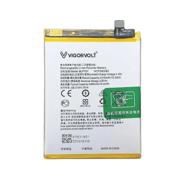 Vigorvolt Original Mobile Battery for Realme 6 / Realme 6i / Realme 6s / Realme 6 pro (BLP 757)
