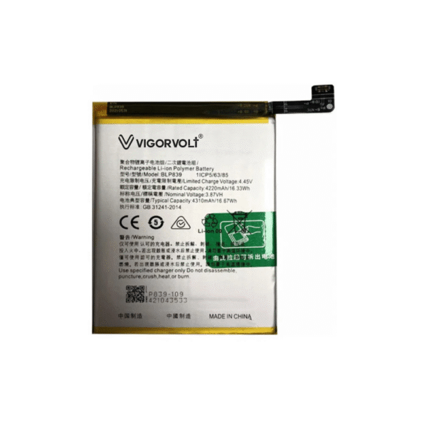 Vigorvolt Original Mobile Battery for OPPO A95 5G (BLP 839)