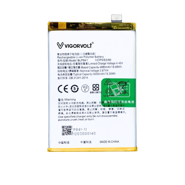 Vigorvolt Original Mobile Battery for Realme 8 4G (BLP 841)