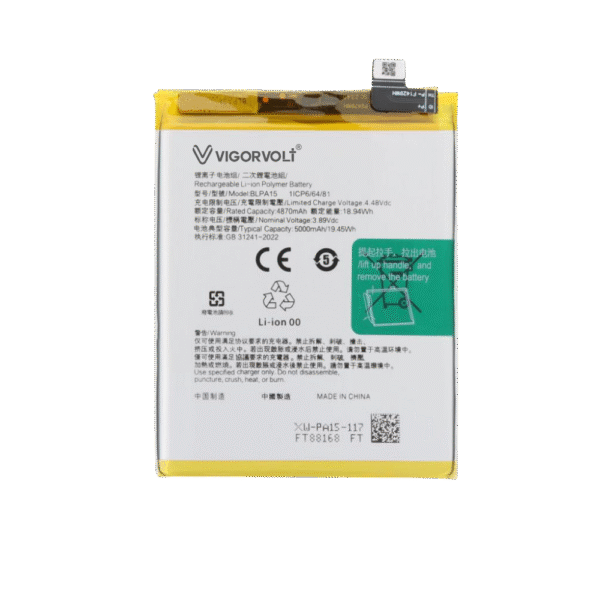Vigorvolt Original Mobile Battery for OPPO Reno11 5G / OPPO Reno11 Pro 5G / Realme 11 Pro (BLP A15)
