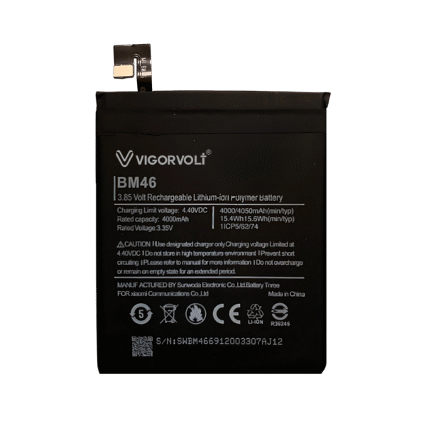 Vigorvolt Original Mobile Battery for Xiaomi Redmi Note 3 (BM 46)