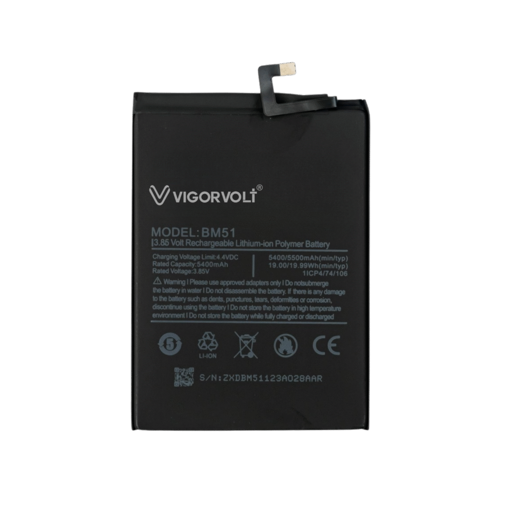 Vigorvolt Original Mobile Battery for Xiaomi Mi Max 3 (BM 51) - Image 1