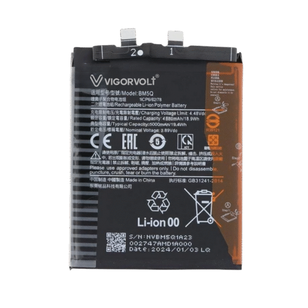 Vigorvolt Original Mobile Battery for Xiaomi 13 Ultra (BM 5Q)