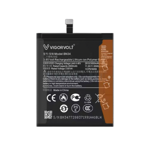 Vigorvolt Original Mobile Battery for Xiaomi Redmi 5A (BN 34)