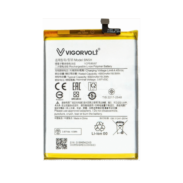 Vigorvolt Original Mobile Battery for Xiaomi Poco M4 5g / Xiaomi Redmi Note 11E (BN 5H)