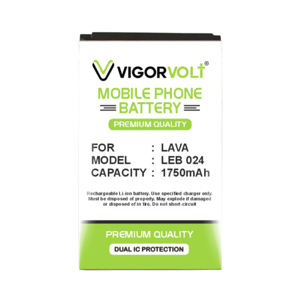 Vigorvolt Original Mobile Battery for Lava LEB 024